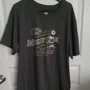 Mossy Oak Men's Charcoal Graphic Short-Sleeve Tee